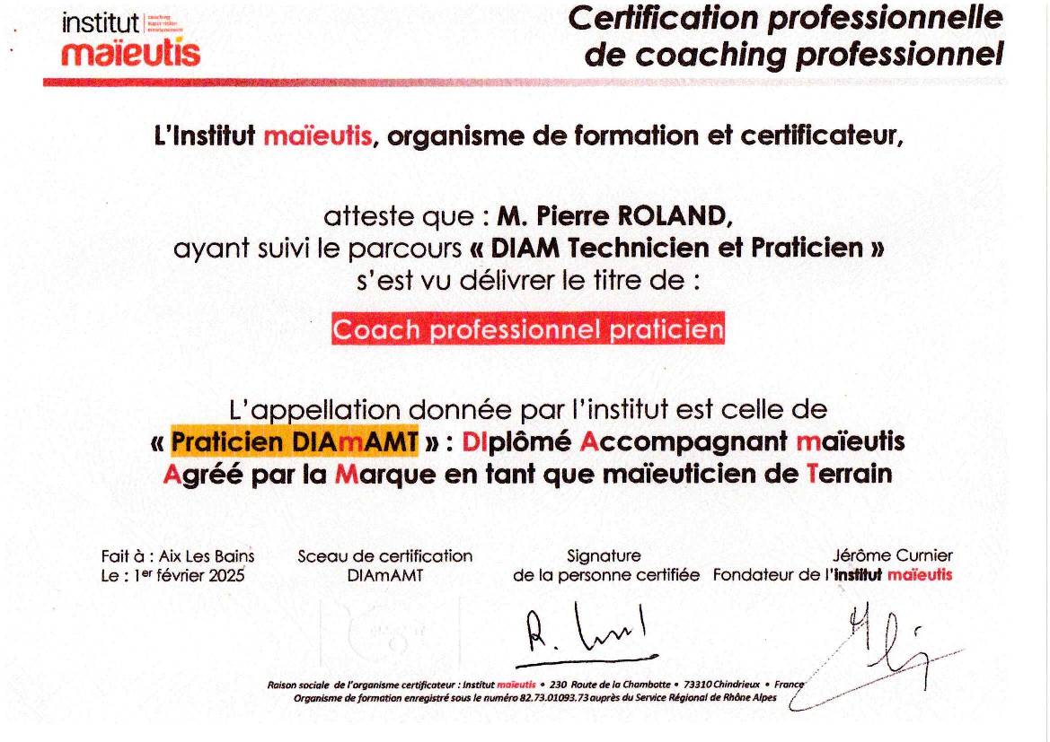 Coach Professionnel Praticien