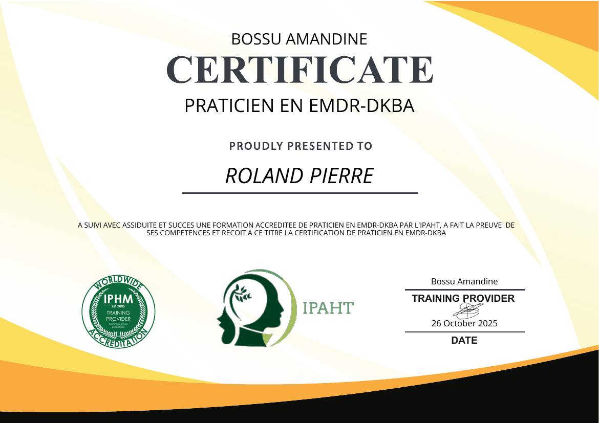 Praticien en EMDR-DKBA